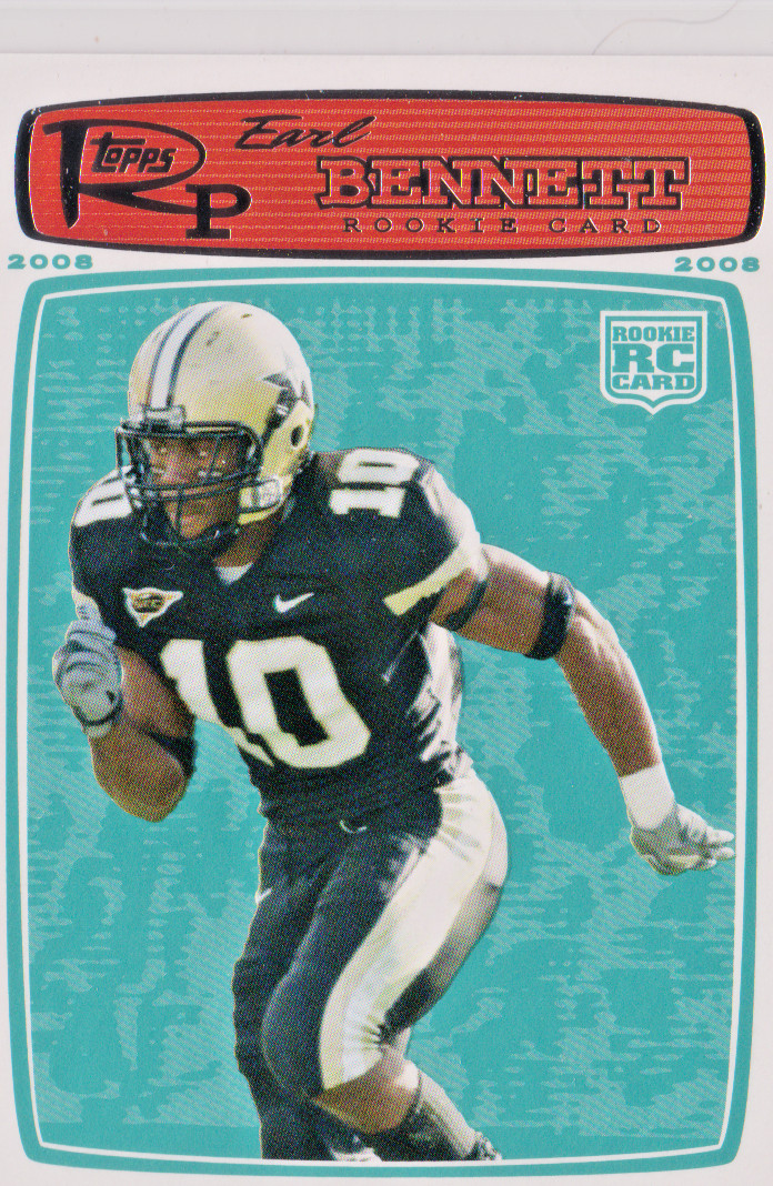 Earl Bennett Vanderbilt WR 2008 Rookie Progression ROOKIE Card # 183 Near Mint