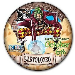 Tokyo One Piece Tower Happy Birthday 16 Can Badge Bartolomeo Ebay
