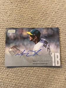 Matt Olson 2018 stadium club auto autograph