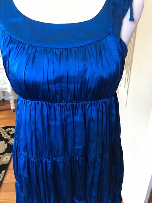 louis blue silk dress silk louis blue dress
