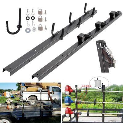Lockable 3 Place Trimmer Rack For Open Trailers Storage Holder For Sale Online E - Foto 8
