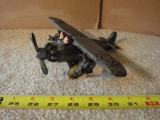 Cast iron US army aircraft, airplane model toy decoration. Nice