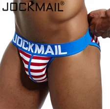 JOCKMAIL Men's Cotton Brief Shorts Underwear Low waist Bulge Pouch Underpants