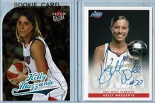 KELLY MAZZANTE 2004 Fleer Ultra WNBA Gold RC #/100 & RH Auto 2-Card Lot 🏀 STING