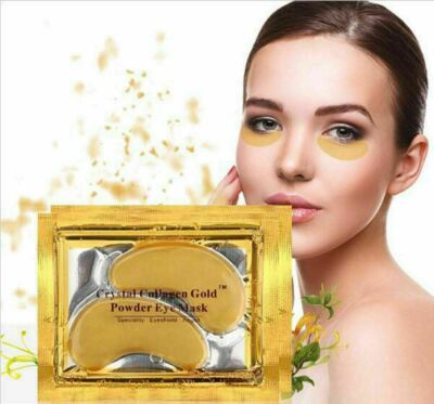 20 Pcs Gold Crystal Collagen Eye Mask Patch Wrinkle Anti Aging Dark Circle Pads