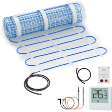 NAIZEA 20~40 Sqft Mat Electric Radiant Floor Heating System Heated Floor System