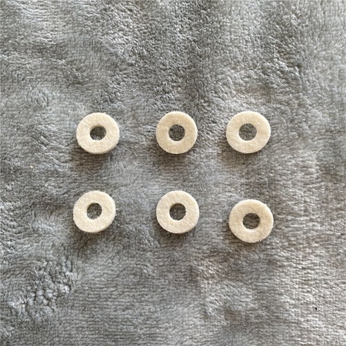 Trumpet Cornet Valve Top Cap Felt Washer Repair for Trumpet Accessories White - Picture 9 of 14