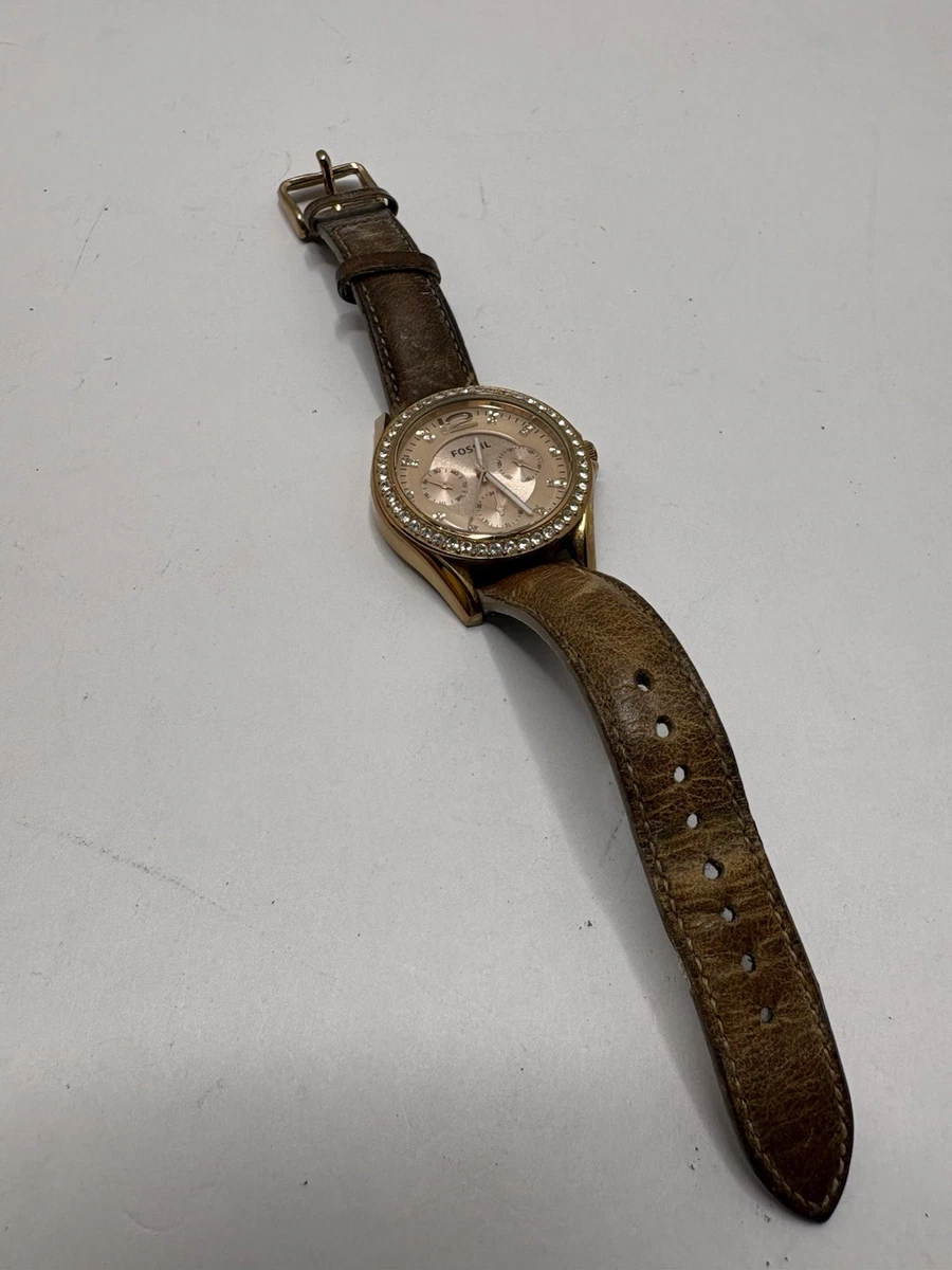 Fossil Riley Rose Gold Case Wristwatches for sale | eBay