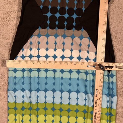 London Times Polka Dot Sheath Dress Womens 4 Geometric Colorblock Abstract Boho - Bild 11 von 16