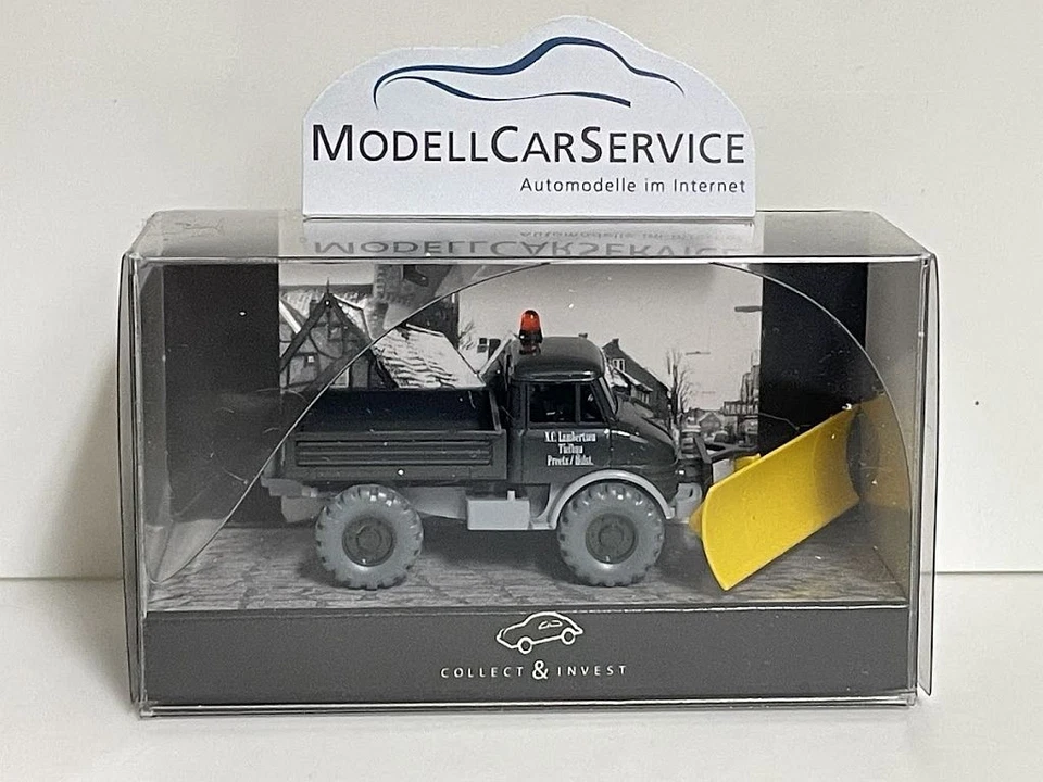 Wiking Sondermodell 1/87 (H0): Unimog U 406 "Lambertsen Winterdienst"