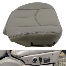 For 2005 2006 Chevy Silverado 1500 2500 Passenger Seat Cover With Cut Outs Gray