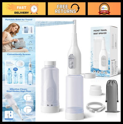 Travel Portable Bidet   Electric Peri Bottle, Dual Spray Modes, 360° Nozzle, USB