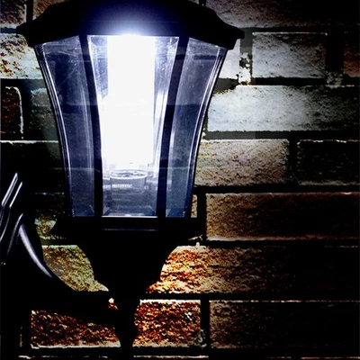 Cast Aluminium Wall Mount Solar Lattern Black Mutiple Styles - Image 1 of 4