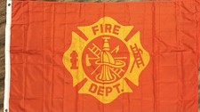 Feuerwehr rot gelb Polyester Flagge Rettungsdienst