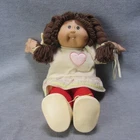 Cabbage Patch Vintage Doll Toothy Dimples Brown Hair OK Factory 16in