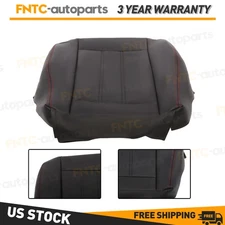 Driver Side Bottom Leather Seat Cover Red Seam For 2008-20 Dodge Grand Caravan