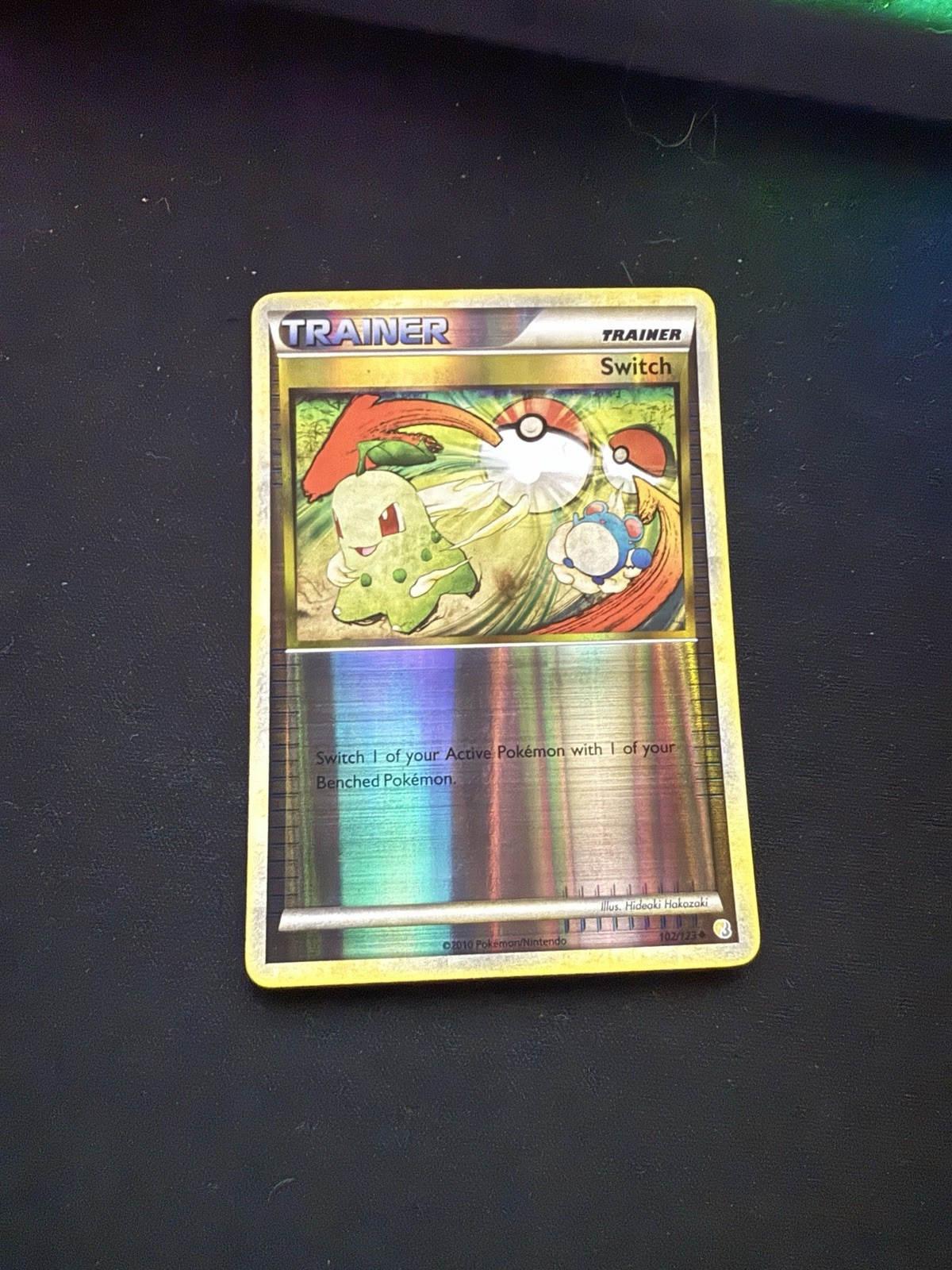 Switch 102/123 Heartgold & Soulsilver Reverse Holo - NM