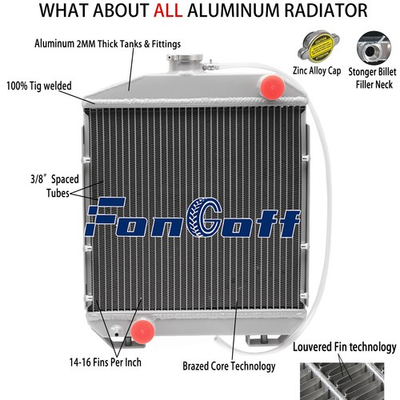 #ad #ad #124768 44500 Aluminum Tractor Radiator For Yanmar YM2210YM2210B 2T90 ENGINE US $179.00