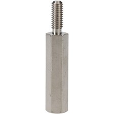Image of R-TECH Hex Threaded M-F Spacer Brass 5mm A/F M3 20mm - Pack Of 25