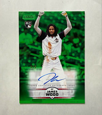 Topps 2025 Stadium Club Autographs James Wood RC Green Auto 3/5 #SCBA-JW