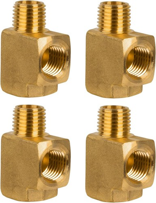 #ad #ad 1 4quot; NPT Street Tee 3 Way Brass Pipe Fitting Male x Female 1200 PSI 4 Pack $17.45