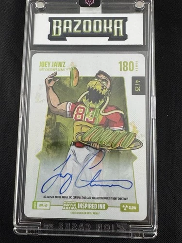 2025 Bo Jackson Battle Arena Joey Jawz Debut Glow Foil Auto #4/25 SP- Chestnut