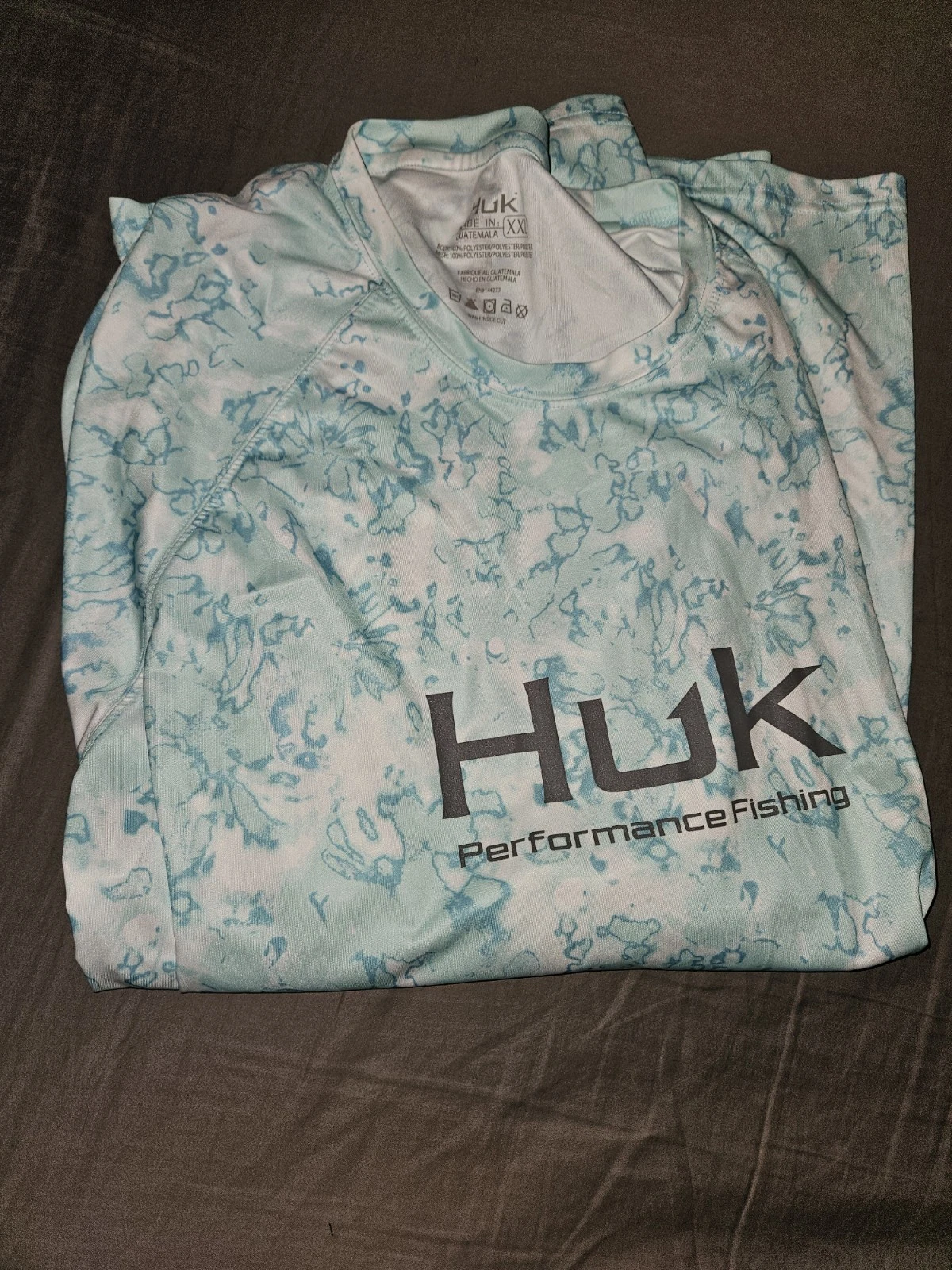 Huk Performance Fishing Shirt Men Size XXL Long Sleeve Crew Neck