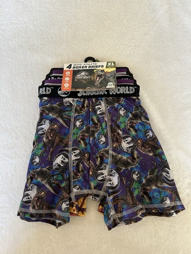 Jurassic World Boys Multicolor Athletic Boxer Briefs Underwear 4-Pack XL (14-16) - 第 2/19 張圖片