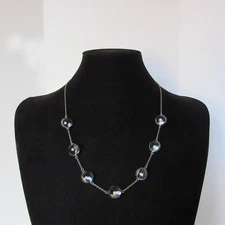 Antique Pools of Light Rock Quartz Repousse Necklace