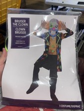 New Bruiser the Clown Circus Carnival Halloween Costume Child Large 12-14