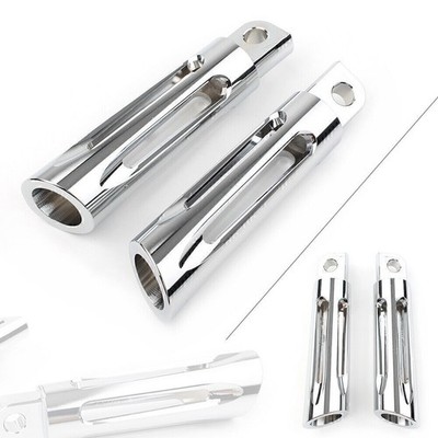 CNC Fußrasten Fußrasten für Harley Davidson Touring Sportster Dyna Softail Chrom