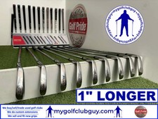 Golf clubs 1" Longer irons Full Bore irons 3-sw right handed