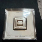 Geiger Edelmetalle 1oz 999 Silver Square Bar Sealed Plastic Assay Serialized