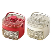 Refrigerated Ice Cube Maker, Ice Tray With Lid, Non-stick Ice Making Tool