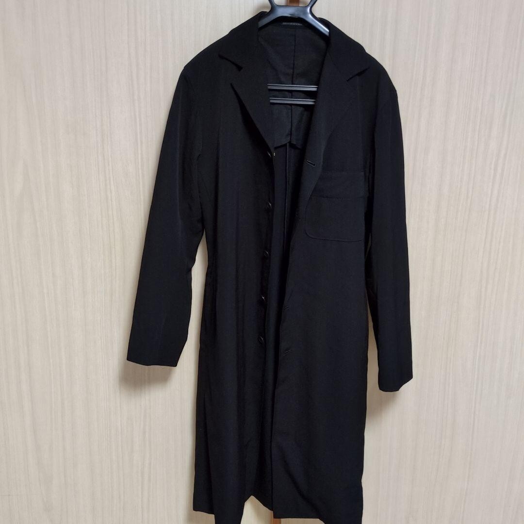YOHJI YAMAMOTO Y's for men chesterfield coat black size 4 YOHJI YAMAMOTO Y's for men chesterfield coat black size 4