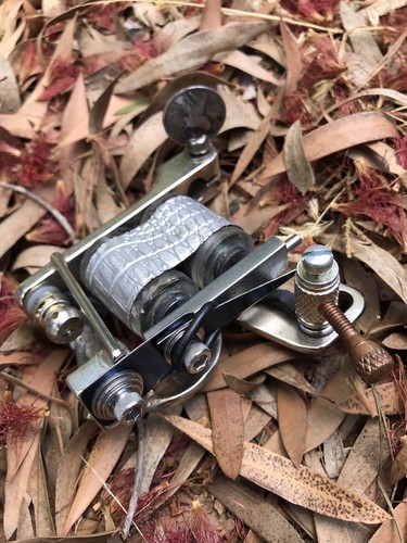 Professional Handmade Tattoo Machine Nickel Plated Filigree Shader - Picture 4 of 5