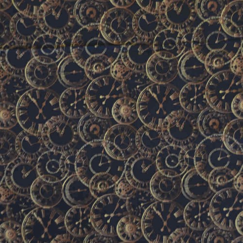 100 % Baumwolle Stoff Fat Quarters - viktorianische Uhr Ballon Fan Steampunk Dame - Bild 6 von 14