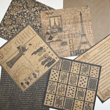 Vintage Style Paper Sheets Junk Journal Collage Scrapbook Cards