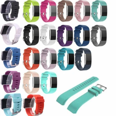 MARKENLOS Ersatz Armband für Fitbit charge 2 Smartwatch Tracker Silikon /s )