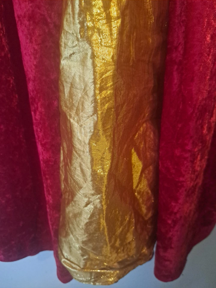 Rubies Ladies Costume Fancy Red/Gold Halloween Long Dress See Measurements - Image 2 of 4