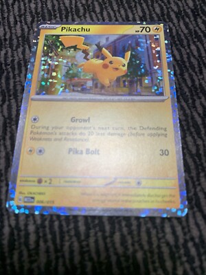 Holorare Pikachu Basic 70HP Pokemon Card Mcdonalds 006/15 | eBay