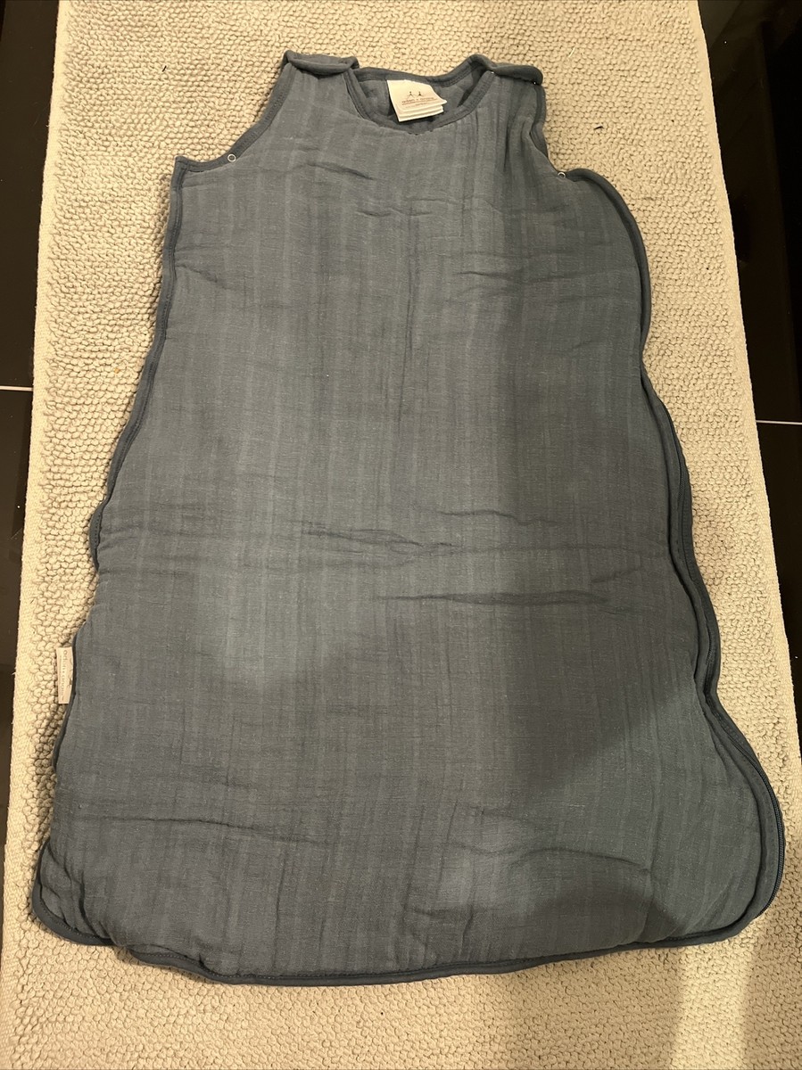 Aden Anais Winter Sleeping Bag Sleep Sack 6-12 Month Medium TOG Blue  Muslin