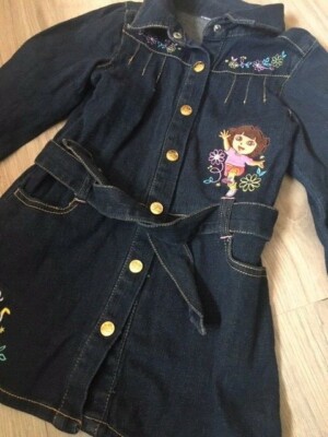 Lot of Girls Brand Name Clothes 4T  (7 items) Dora, Hello Kitty