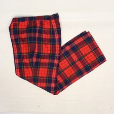 VTG Pendleton Womens Pants 16 Blue Red Green Tartan Plaid Wool Made in USA