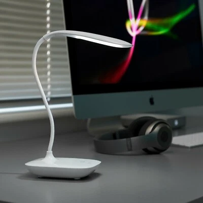 Auraglow Wireless Cordless Rechargeable Flexible LED Desk Reading Lamp Light