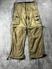 Pacific Trail Pants Mens Medium Beige Cargo Utility Convertible Hiking Gorpcore