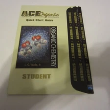 ACE ORGANIC QUICK START GUIDE -ORGANIC CHEMISTRY L.G WADE JR BRAND NEW SEALED