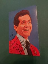 Trini Lopez, television, cinema, autograph card 