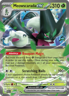 Pokémon TCG Meowscarada EX 015/193 Ultra Rare Paldea Evolved NM/M