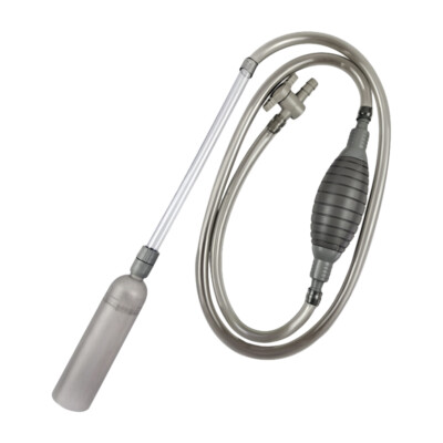 Vacuum Siphon Pump with Filter Nozzle Fish Tank Siphon Hose for Water Changing Q